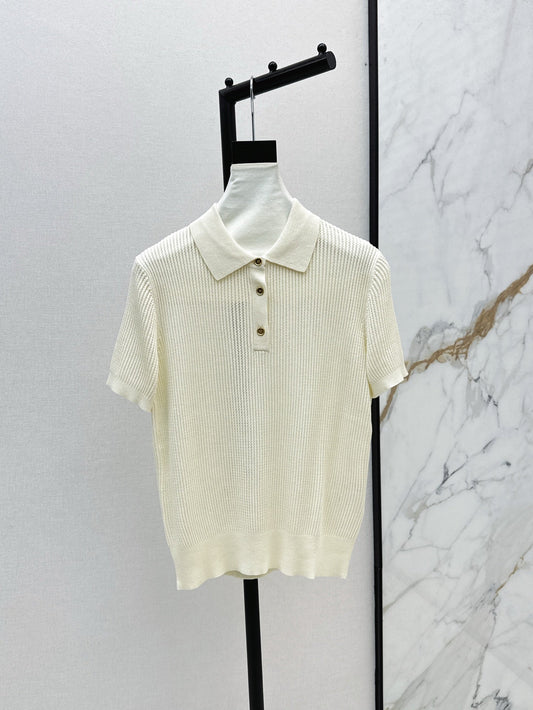 Loro 25ss knit polo shirt