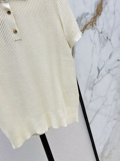 Loro 25ss knit polo shirt