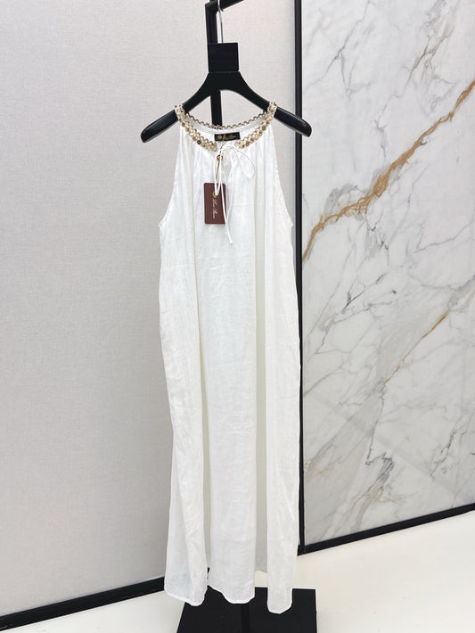 Loro 25ss linen sleeveless dress