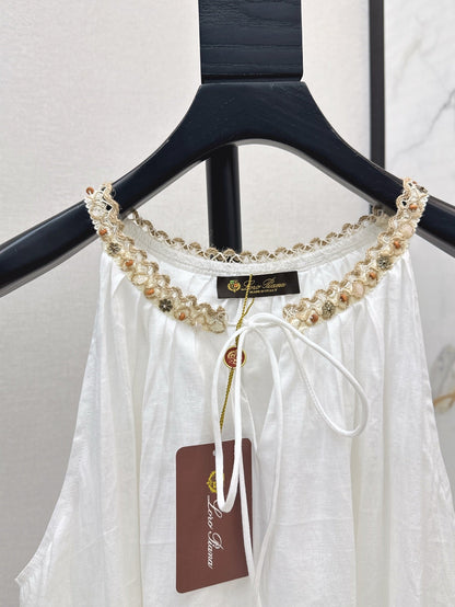Loro 25ss linen sleeveless dress