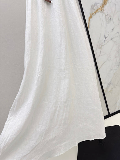 Loro 25ss linen sleeveless dress