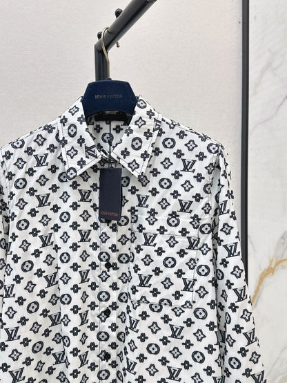 Louis 25ss monogram shirt