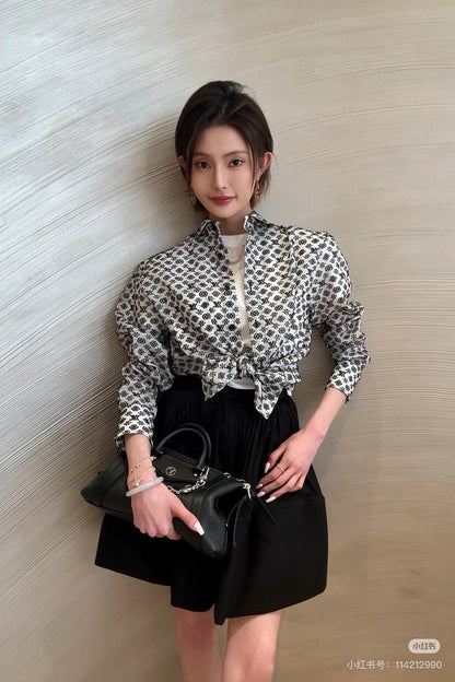 Louis 25ss monogram shirt