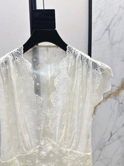 25ss embroidered dress