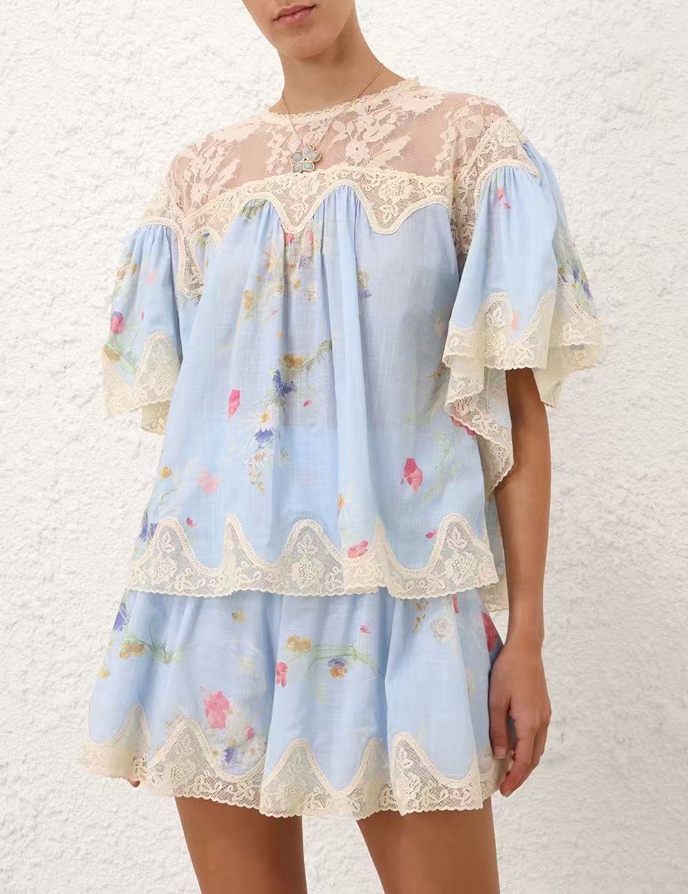 Zim 25ss lace shirt