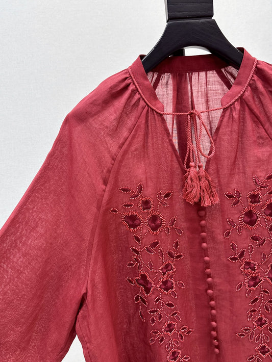 Loro 25ss linen shirt