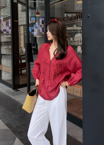 Loro 25ss linen shirt