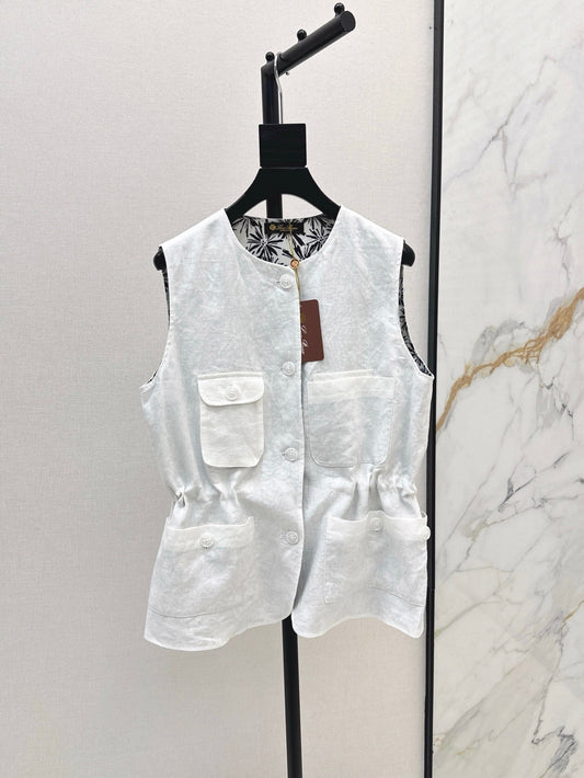 Loro 25ss linen vest