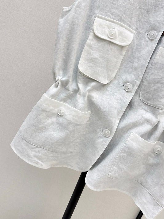 Loro 25ss linen vest