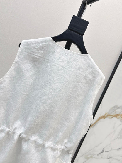 Loro 25ss linen vest