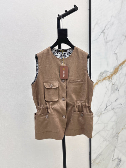 Loro 25ss linen vest