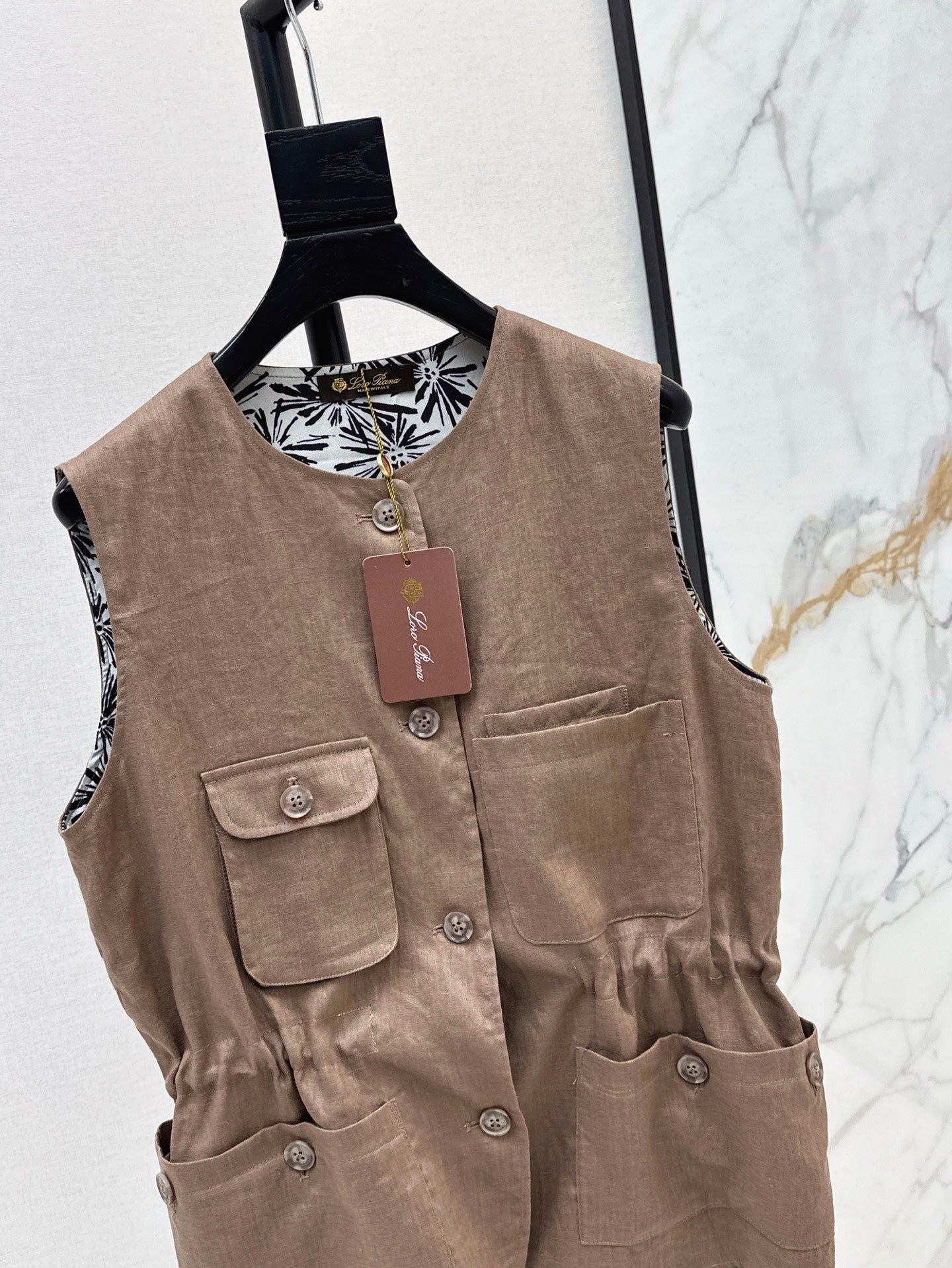 Loro 25ss linen vest