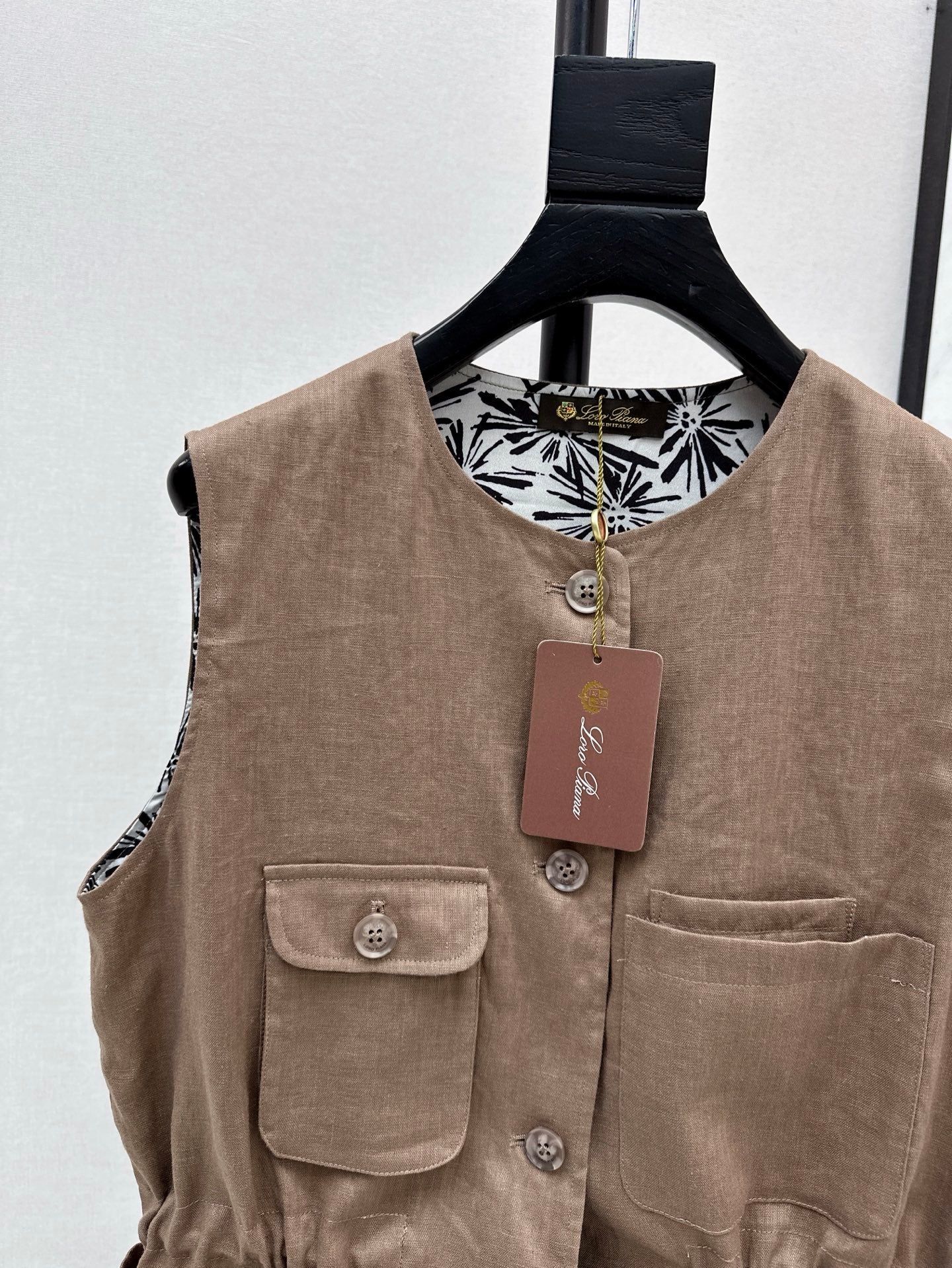Loro 25ss linen vest