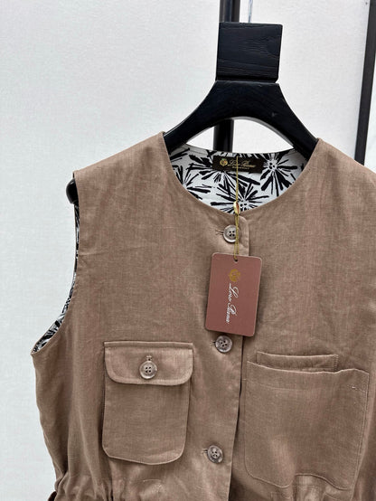 Loro 25ss linen vest