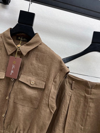 Loro 25ss linen suit