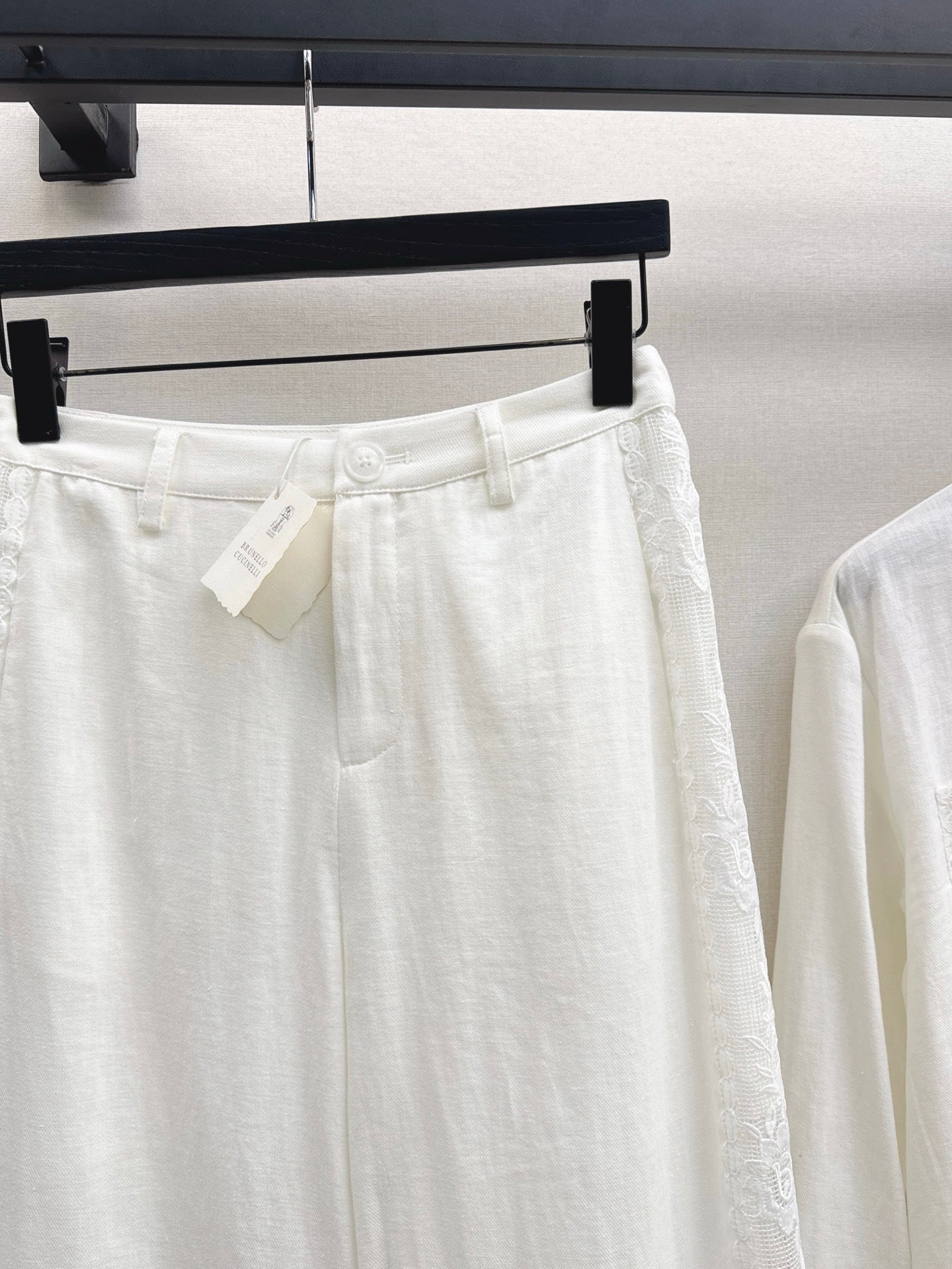 Brune 25ss lace linen pants