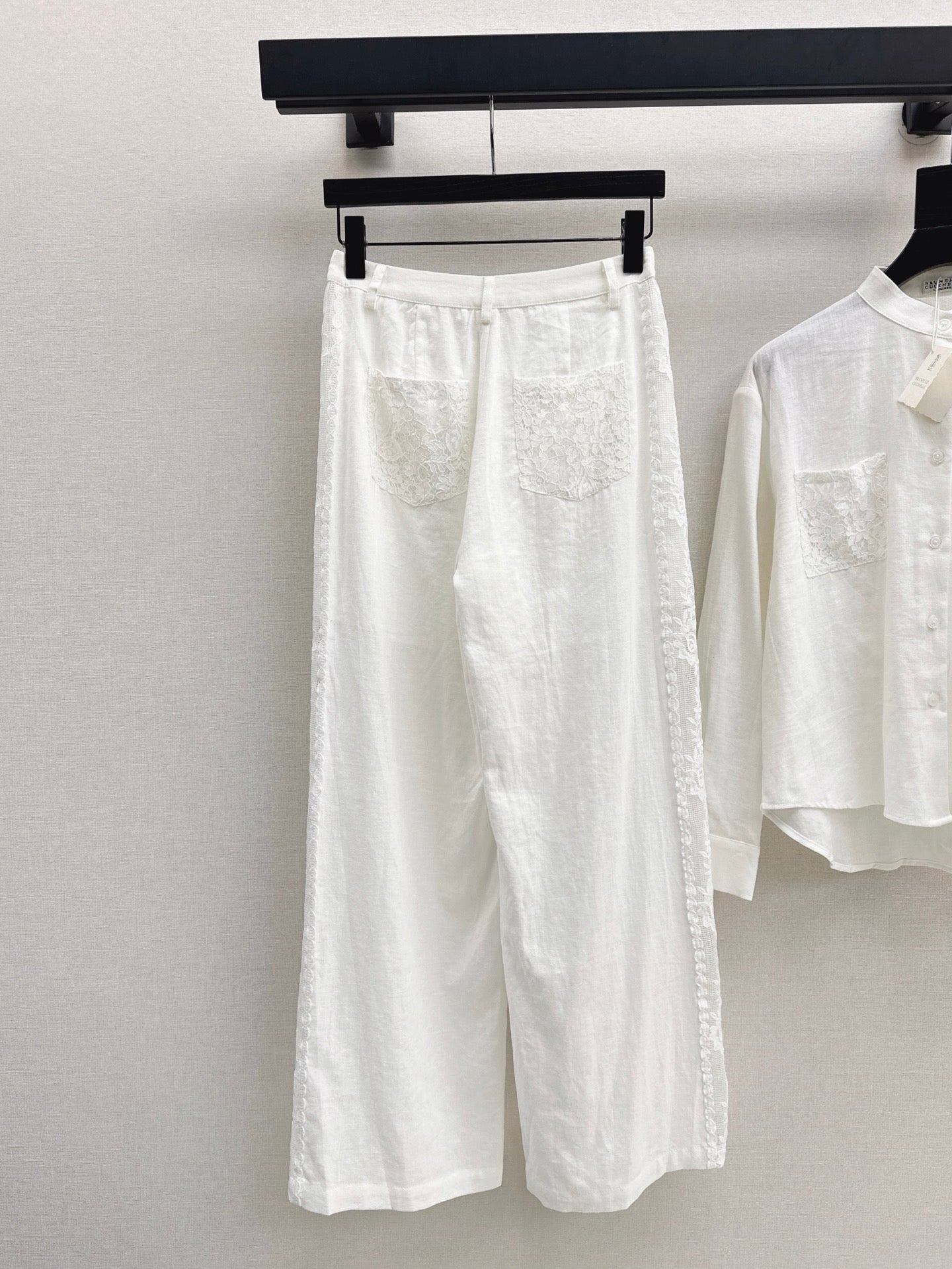 Brune 25ss lace linen pants