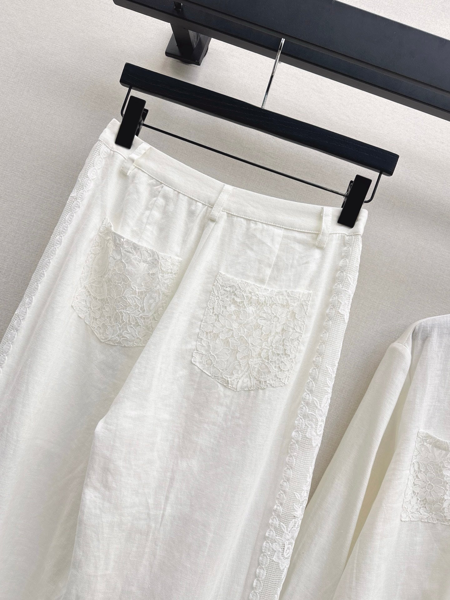 Brune 25ss lace linen pants