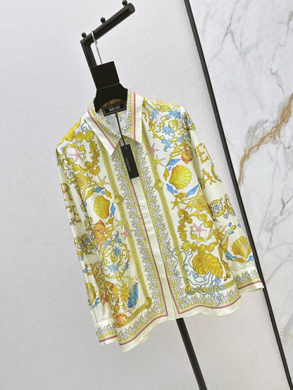 Vers 25ss Silk shirt