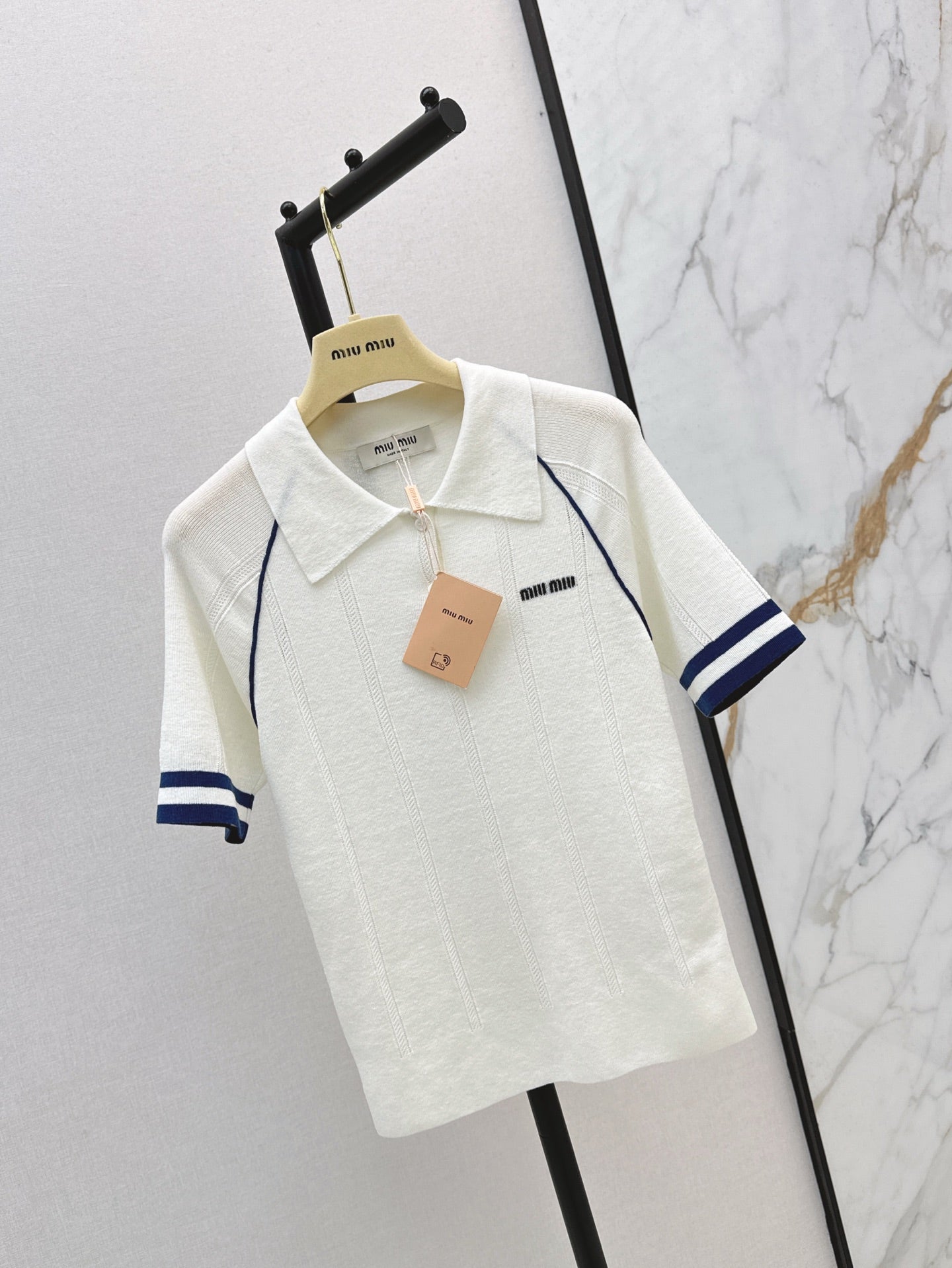 Miu 25ss knit polo