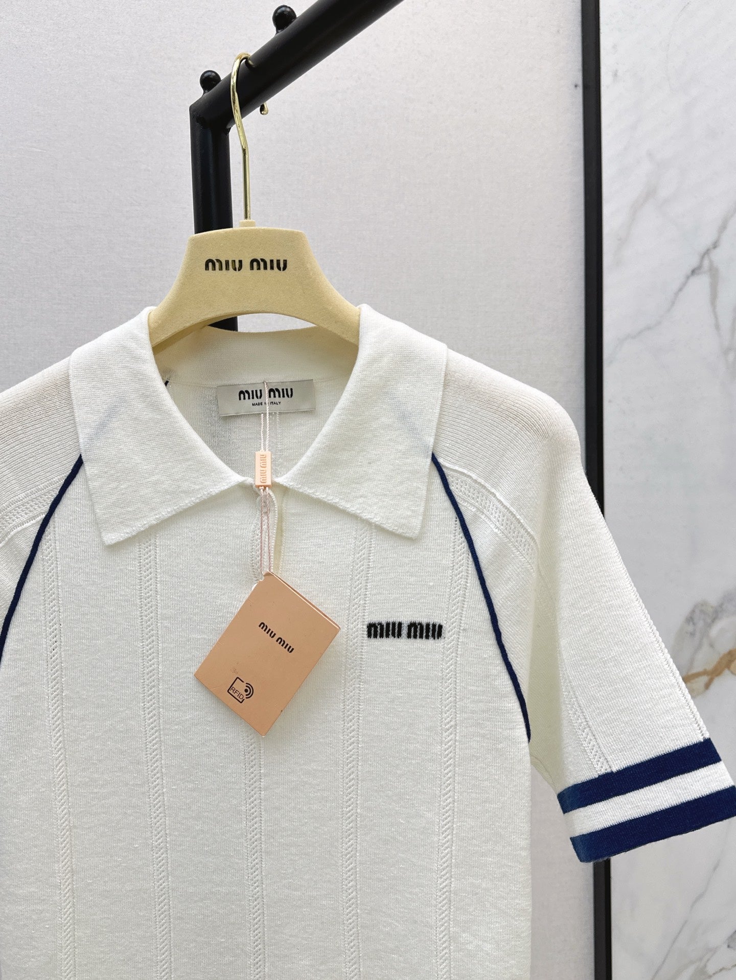 Miu 25ss knit polo
