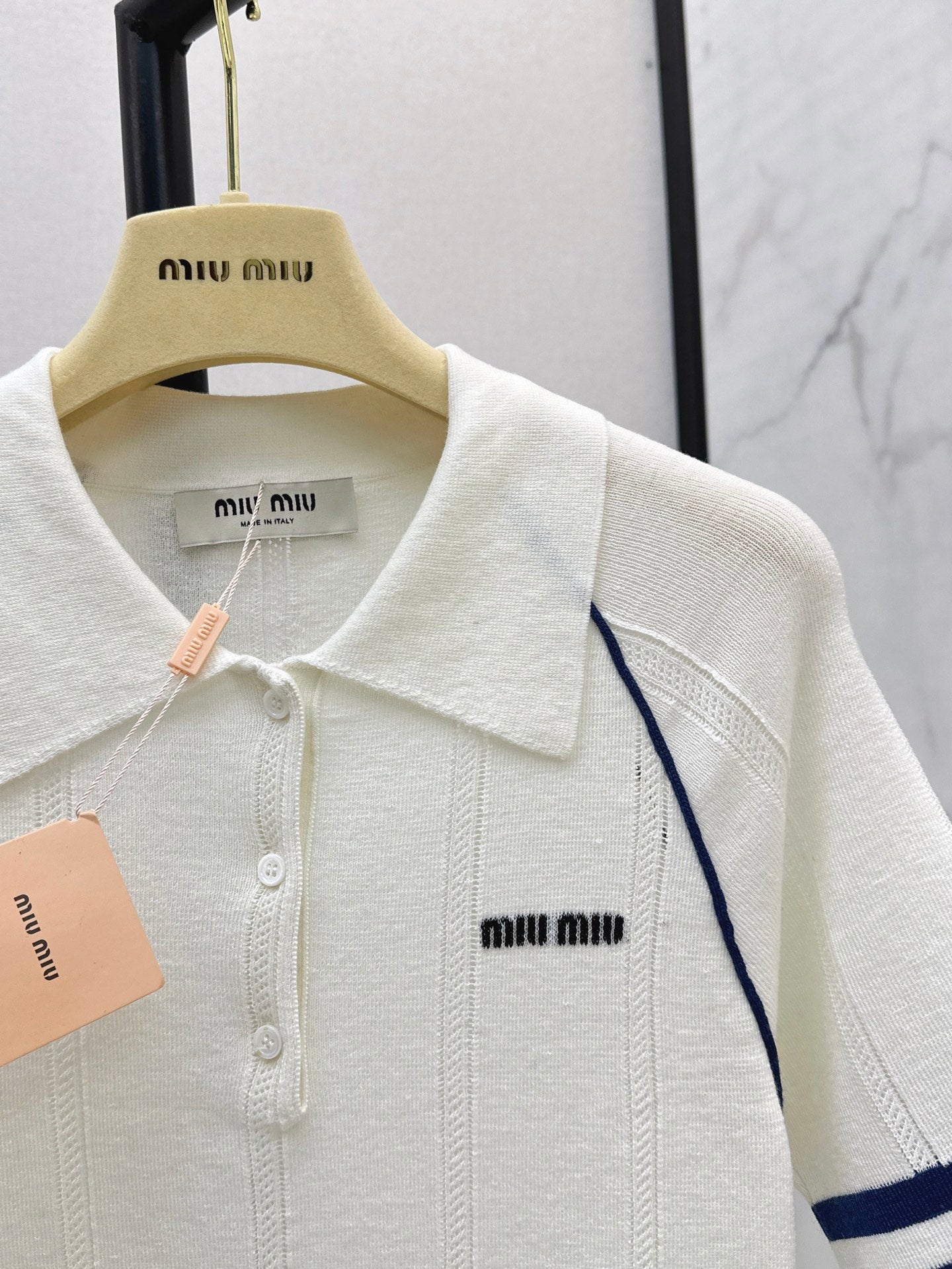 Miu 25ss knit polo