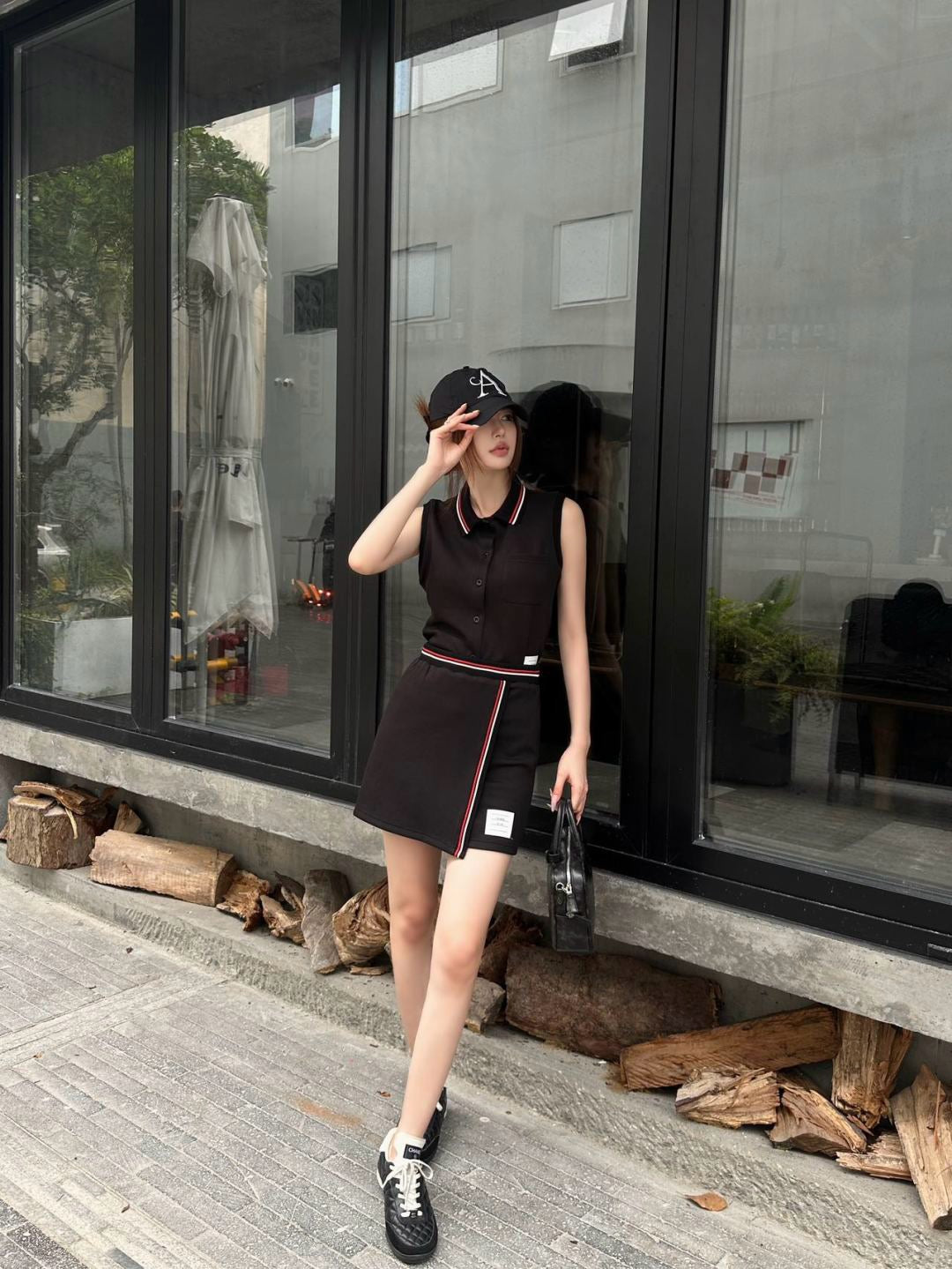 Thom 25ss vest skirt set