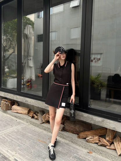 Thom 25ss vest skirt set