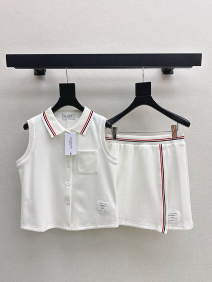 Thom 25ss vest skirt set