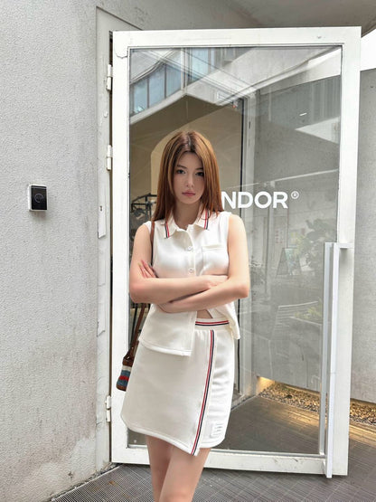 Thom 25ss vest skirt set