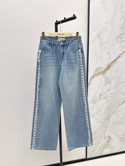 Miu 25ss lace jeans