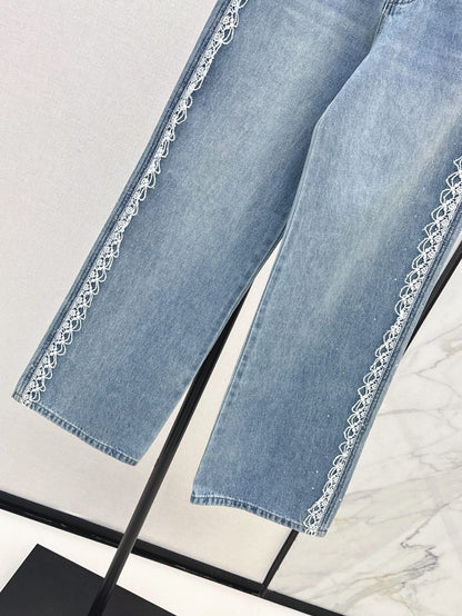 Miu 25ss lace jeans