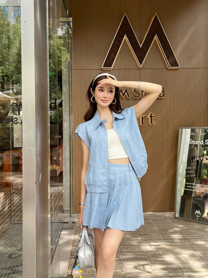 Miu 25ss linen suit