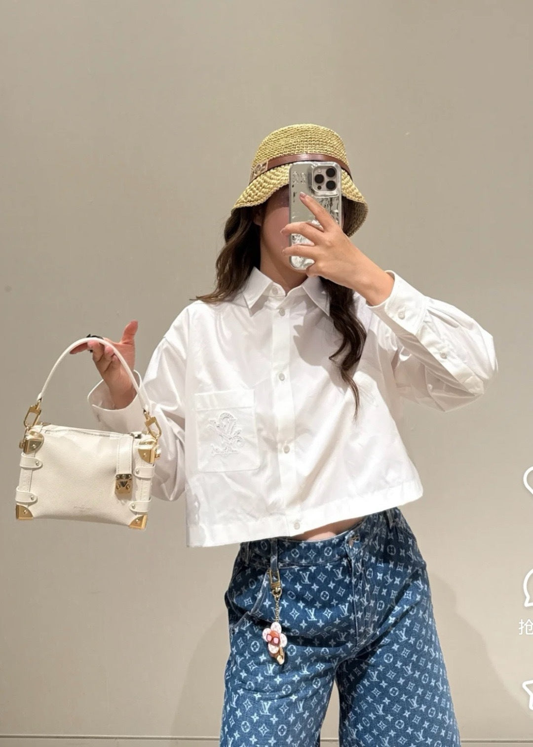 Louis 25ss embroidered shirt