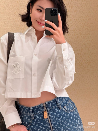 Louis 25ss embroidered shirt