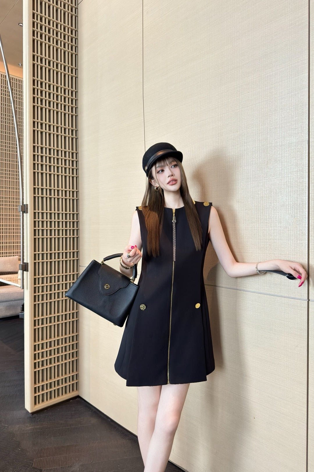 Louis 25ss zipper dress