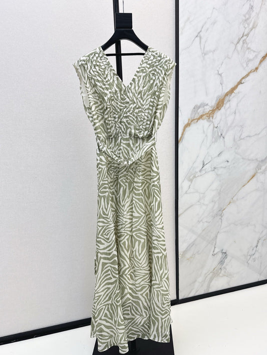 Brune 25ss Silk sleeveless dress