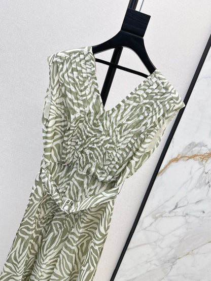 Brune 25ss Silk sleeveless dress