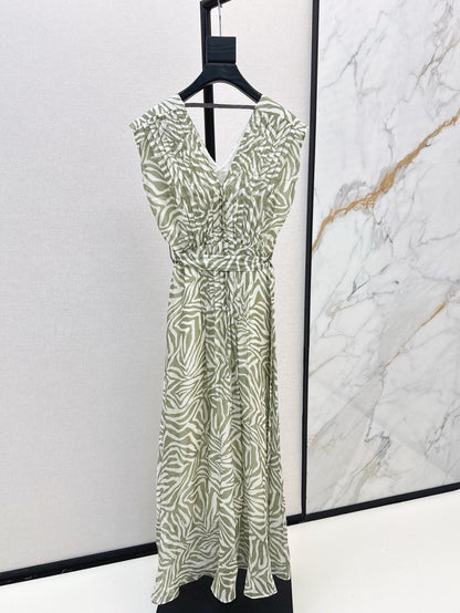 Brune 25ss Silk sleeveless dress