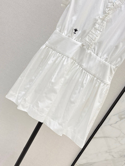 CD 25ss ruffle sleeveless dress