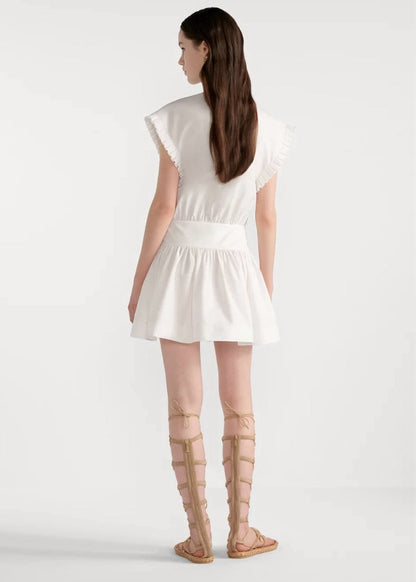 CD 25ss ruffle sleeveless dress