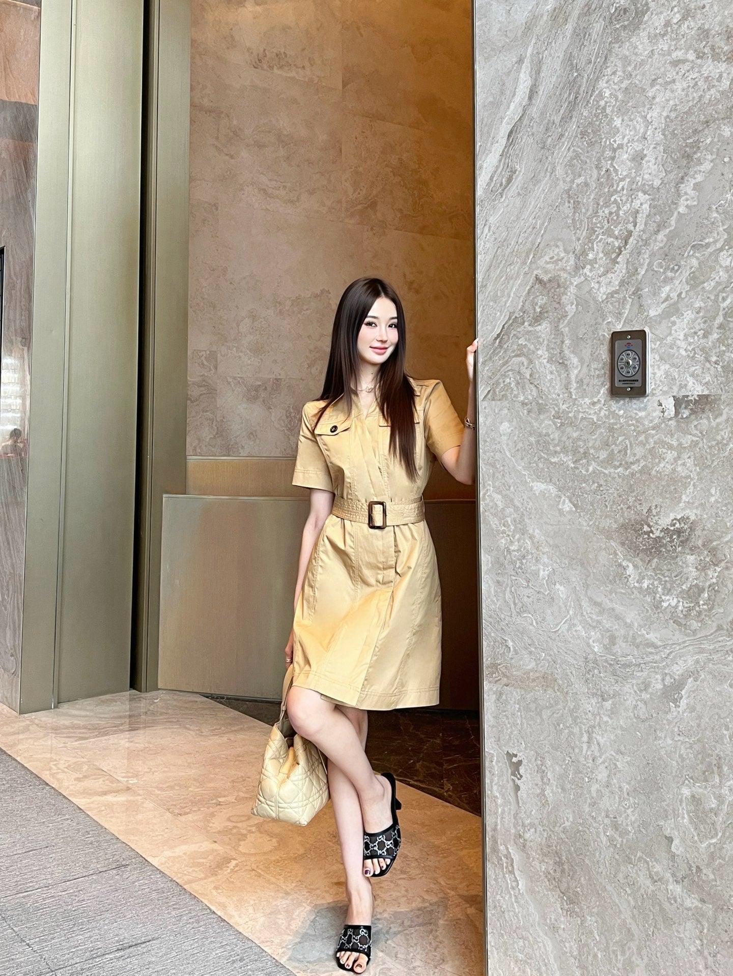 Saint lau 25ss shirt dress