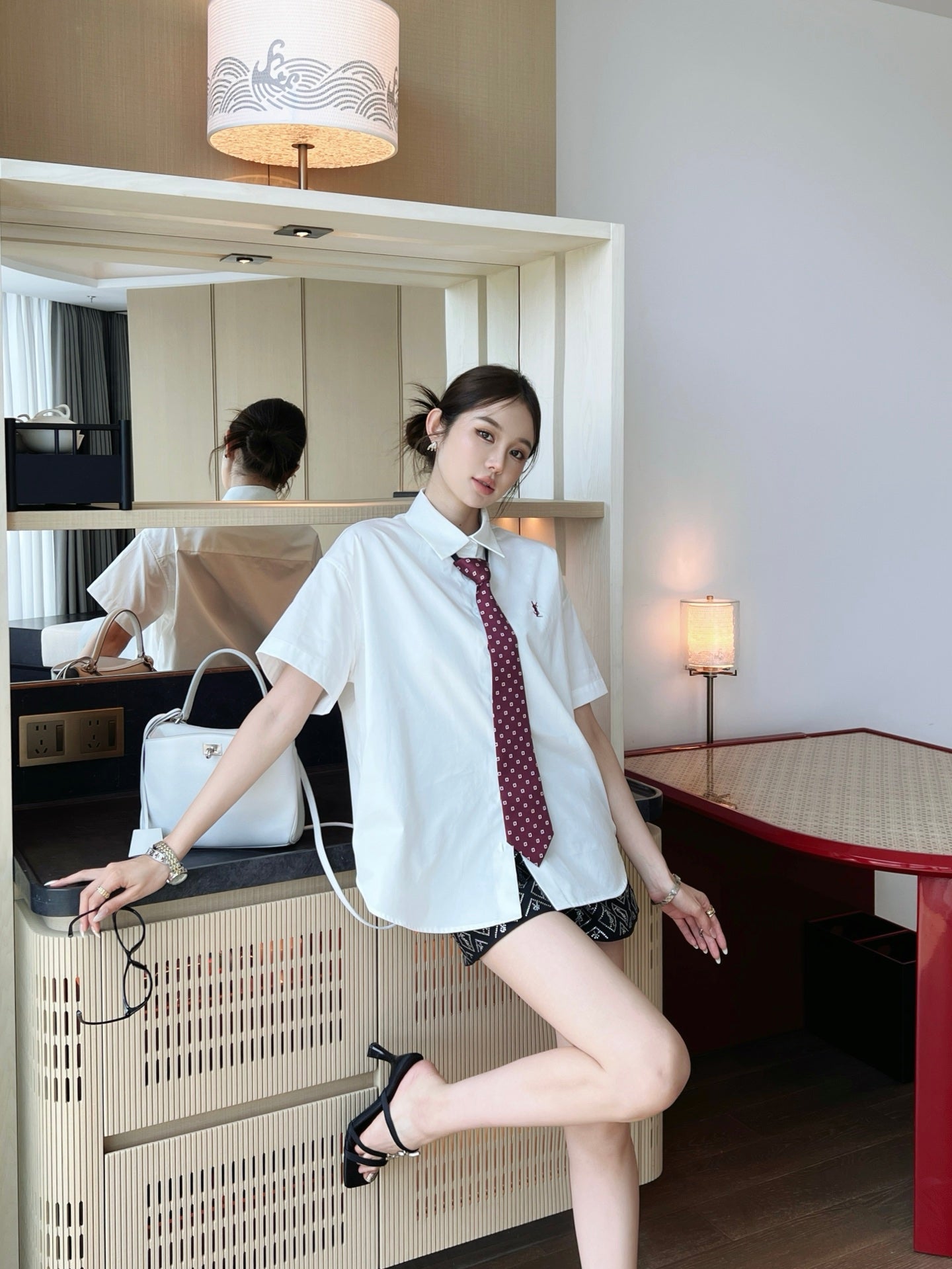 Saint lau 25ss tie shirt