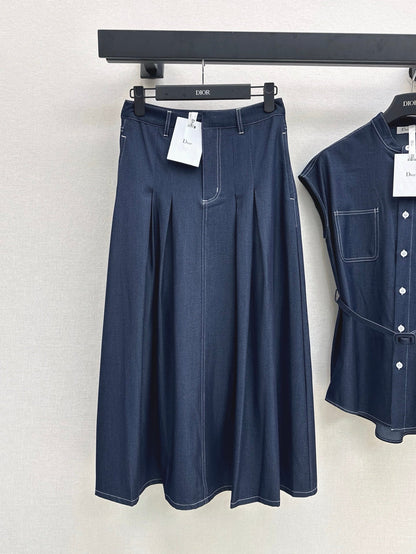 CD 25SS denim skirt