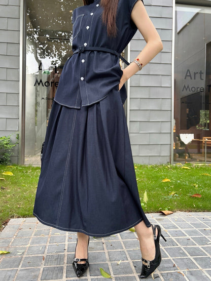 CD 25SS denim skirt