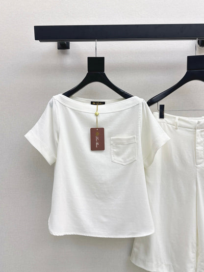 Loro 25ss tee short set
