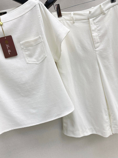 Loro 25ss tee short set
