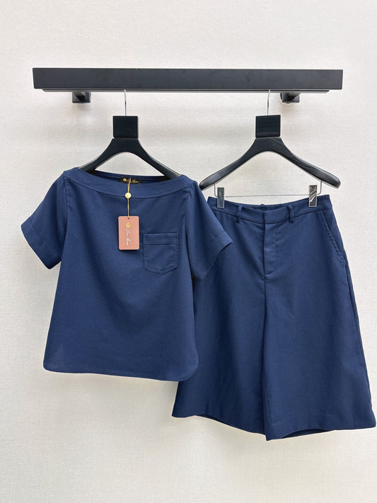 Loro 25ss tee short set