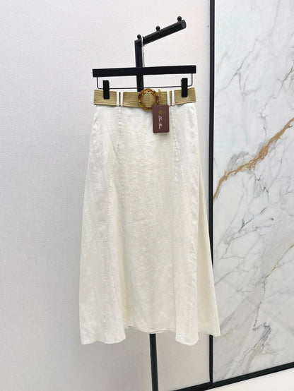 Loro 25ss linen skirt