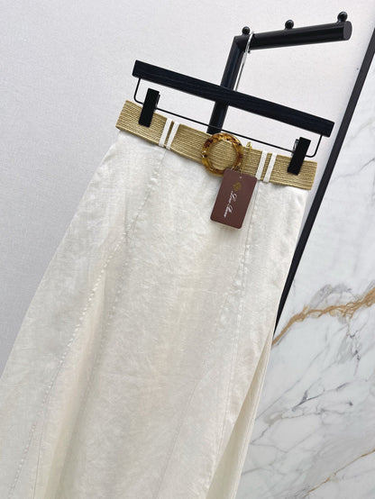 Loro 25ss linen skirt